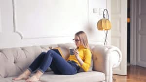 Woman on Couch