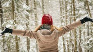 Woman in Snow