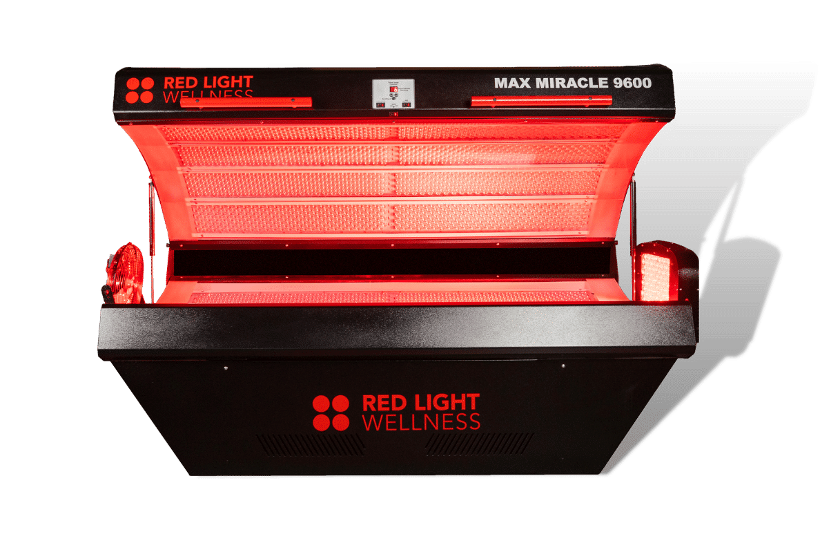 Red light therapy bed